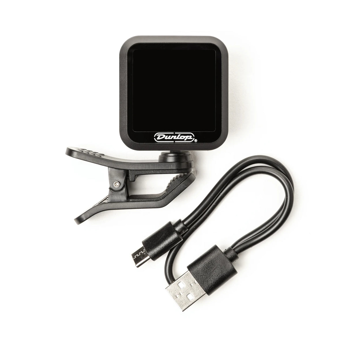 Dunlop Rechargeable Clip-On Tuner, Tuner & Cable