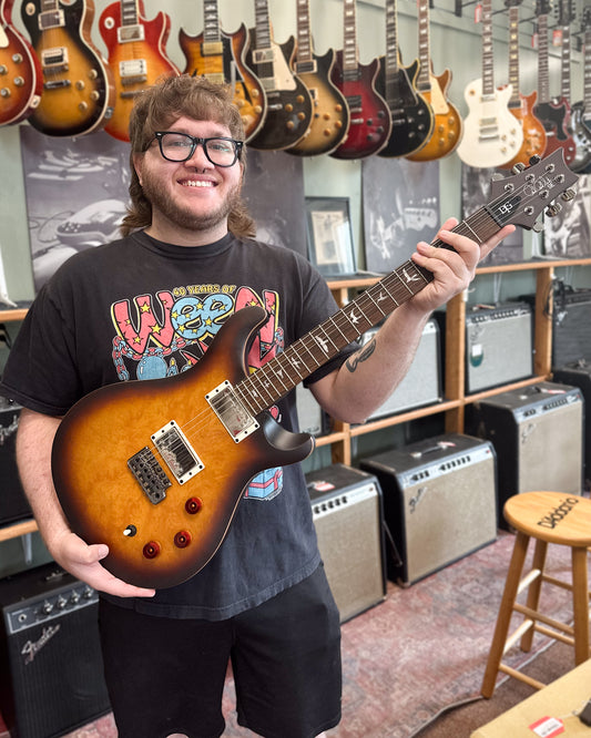 Showroom photo of PRS SE DGT Limited Edition Laurel Burl Electric Guitar & Gigbag