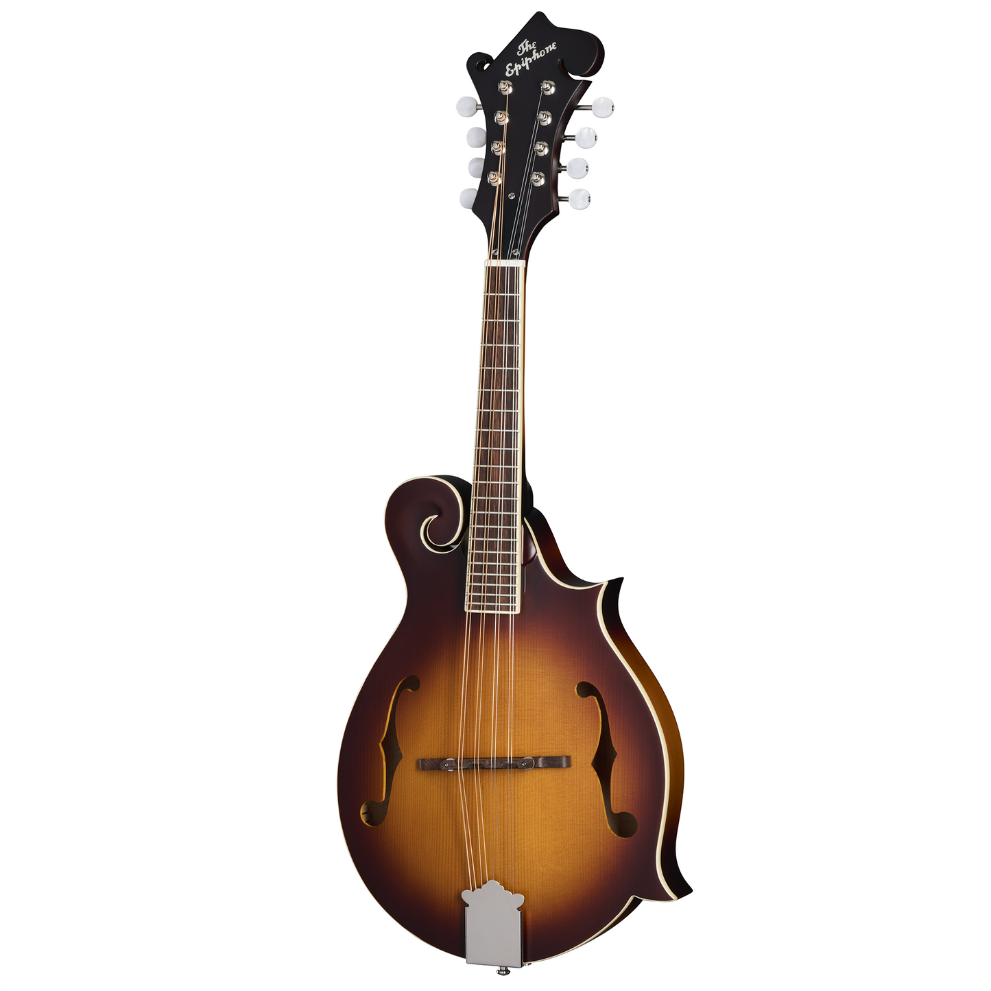 Full front of Epiphone F-5 Studio F-Style Mandolin & Gigbag, Sunburst