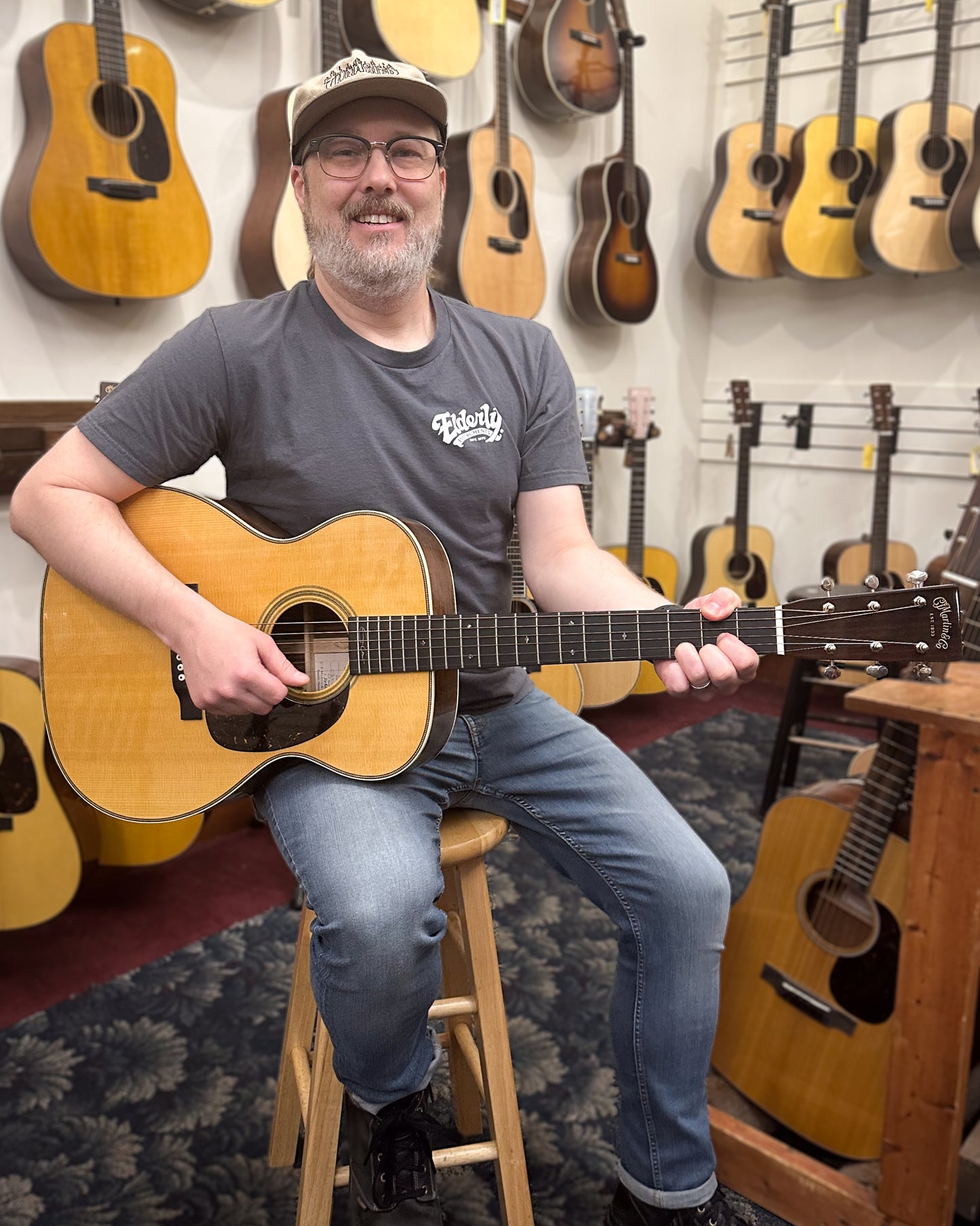 Showroom photo of Martin 000-28EC Eric Clapton Guitar & Case, Shopworn