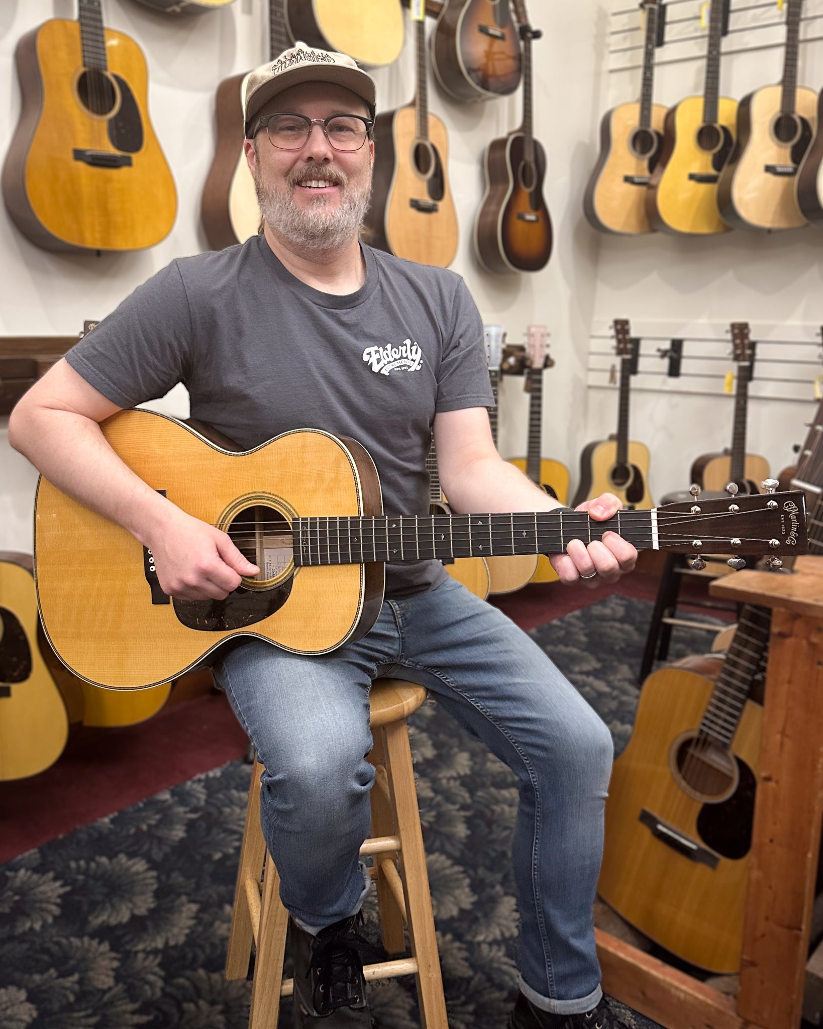 Showroom photo of Martin 000-28EC Eric Clapton Guitar & Case, Shopworn