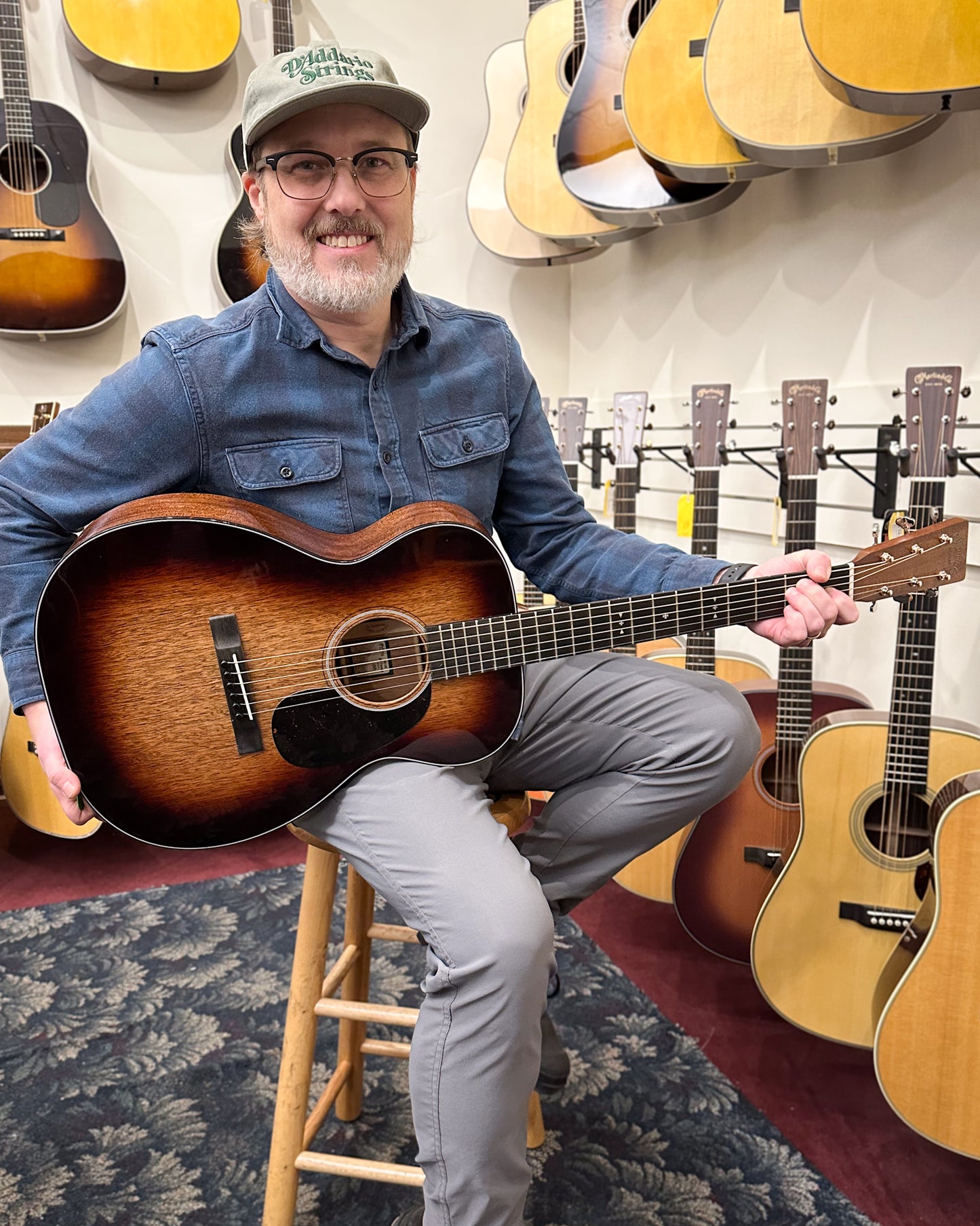 Showroom photo of Martin 00DB Jeff Tweedy Acoustic Guitar & Case