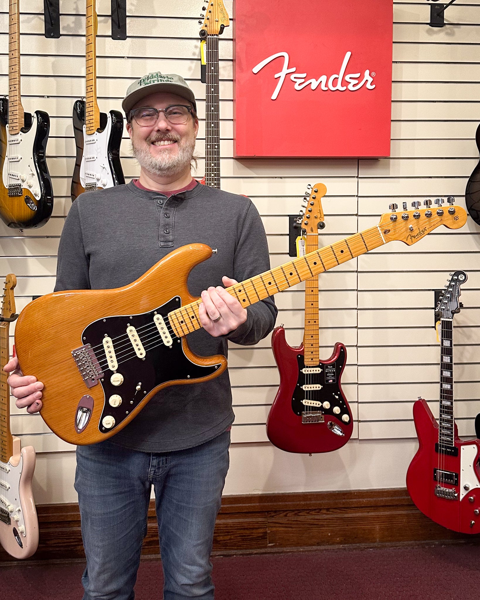 Showroom photo of Fender American Professional II Stratocaster Electric Guitar (2022)