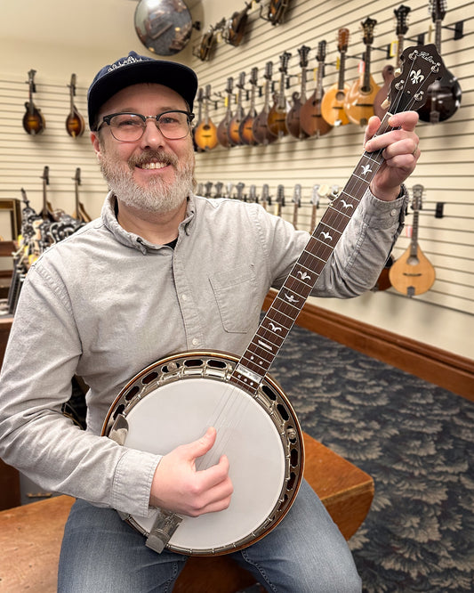 Showroom photo of Huber Sammy Shelor Resonator Banjo (2007)