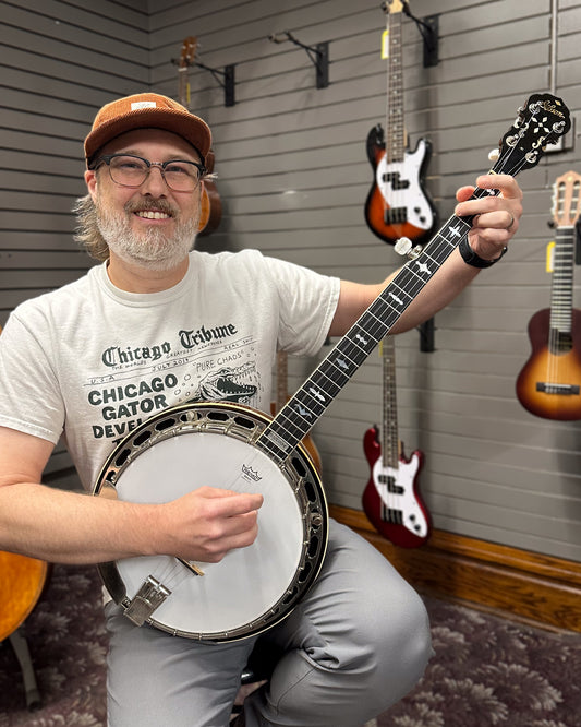 Showroom photo of Gibson RB-250 Resonator Banjo (1990)