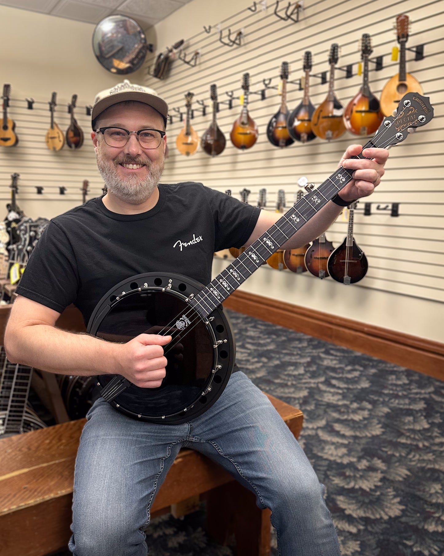 Showroom photo of Deering Goodtime Blackgrass Special Resonator Banjo