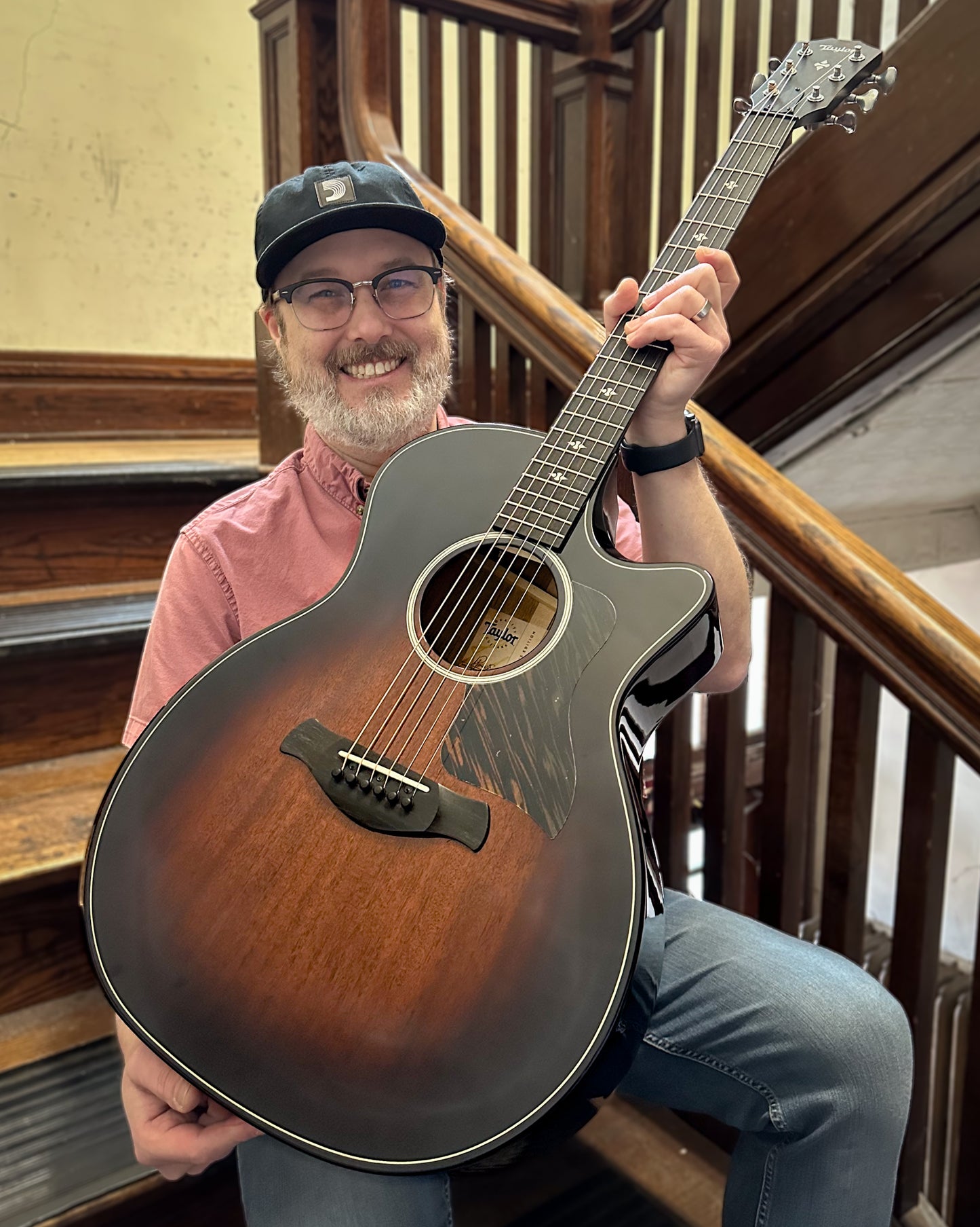 Showroom photo of Taylor Builder's Edition 524ce Acoustic Guitar & Case