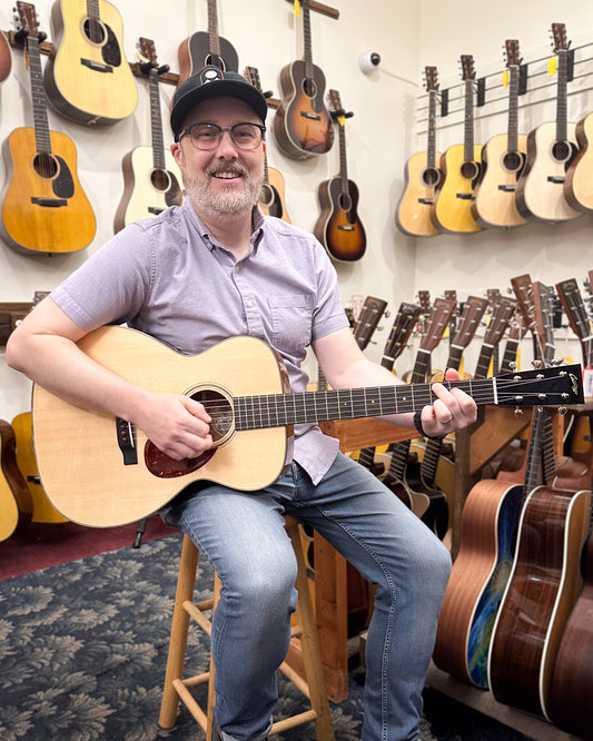 Showroom photo of Collings OM1T Traditional Acoustic Guitar & Case
