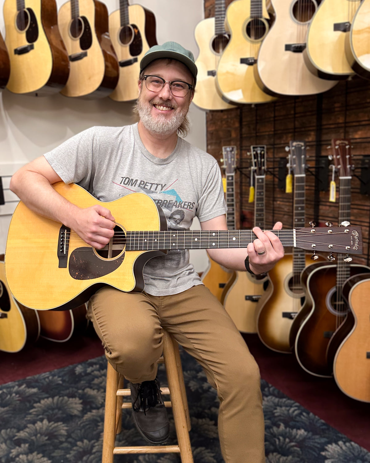 Showroom photo of Martin GPC-16E Acoustic Guitar & Gigbag