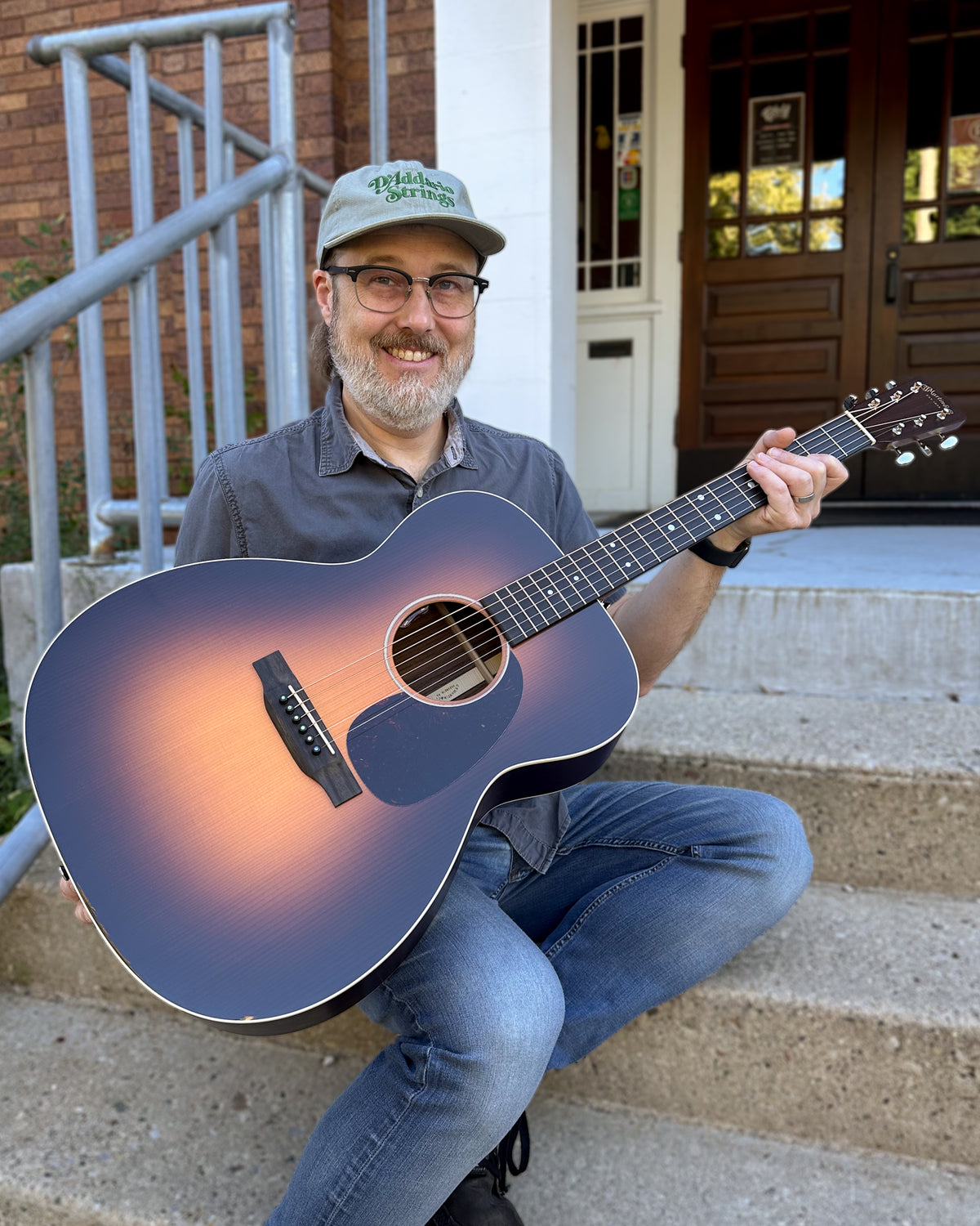 Showroom photo of Martin J-16E Acoustic Guitar & Gigbag, 1935 Burst