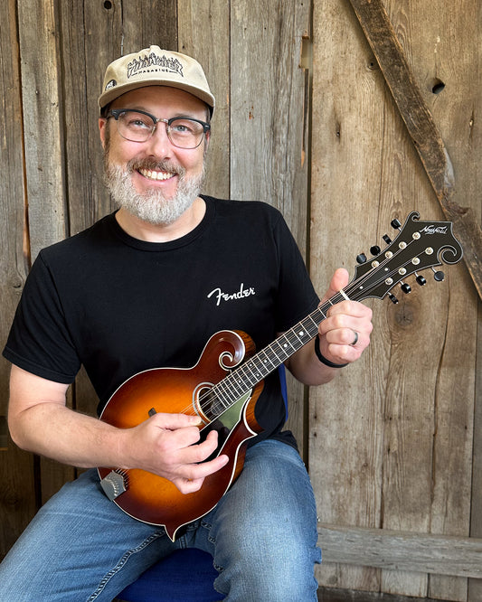 Showroom photo of Northfield Workshop  S-Series NFS-F2 Mandolin, Oval Soundhole, with Case