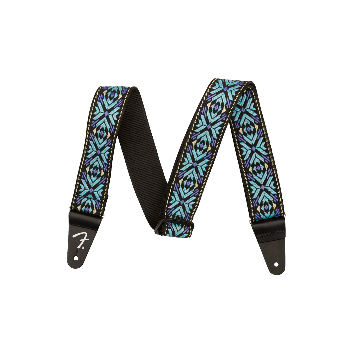Fender 2" Pasadena Woven Strap, Blue Snowflake