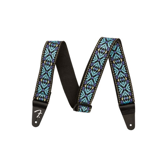 Fender 2" Pasadena Woven Strap, Blue Snowflake