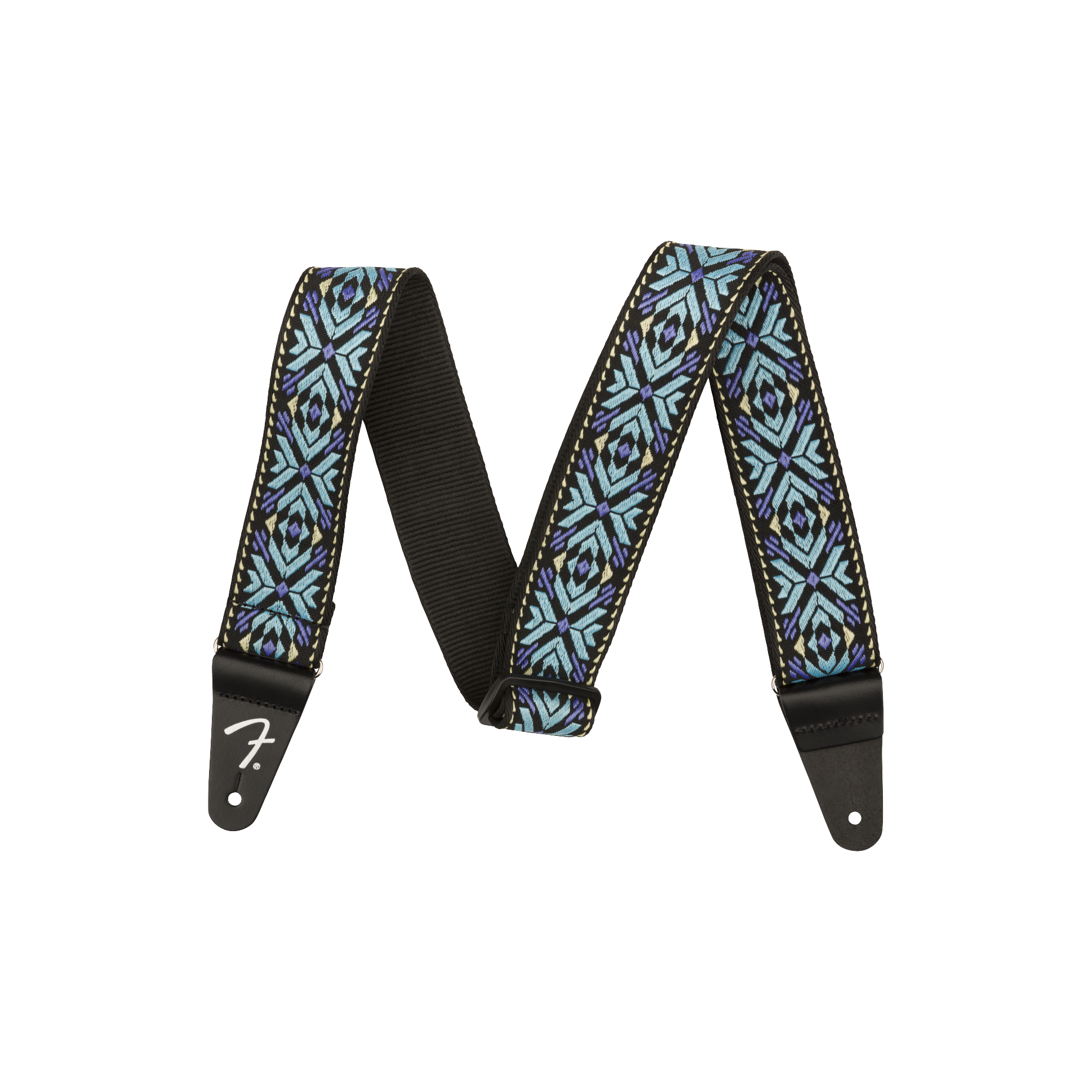 Fender 2" Pasadena Woven Strap, Blue Snowflake