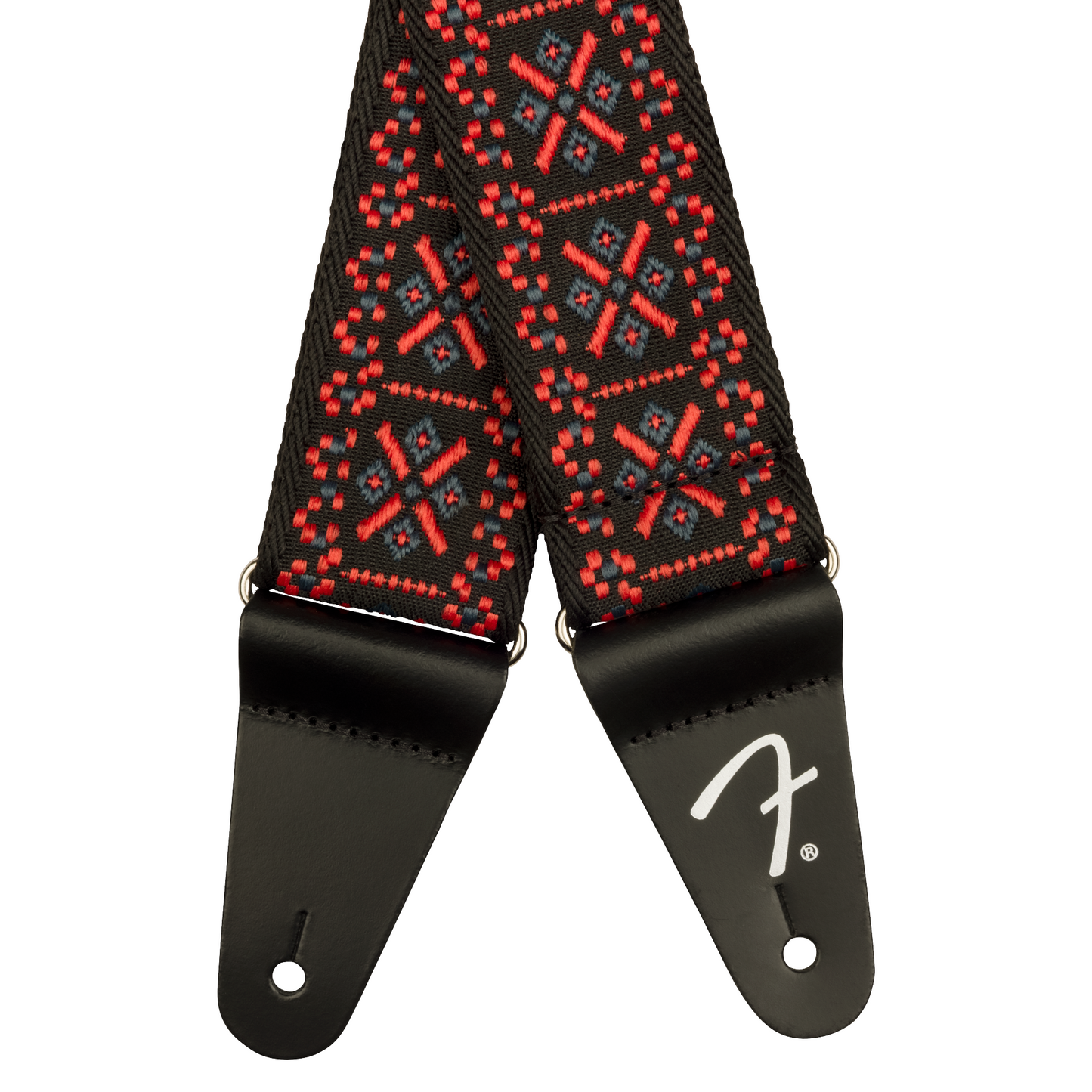 Fender 2" Pasadena Woven Strap, Lattice Red