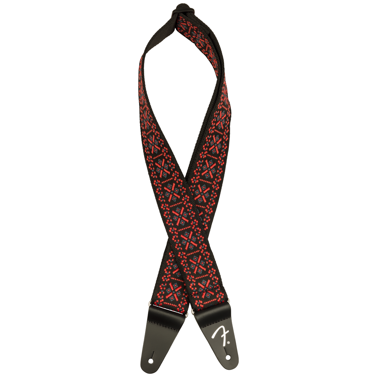 Fender 2" Pasadena Woven Strap, Lattice Red