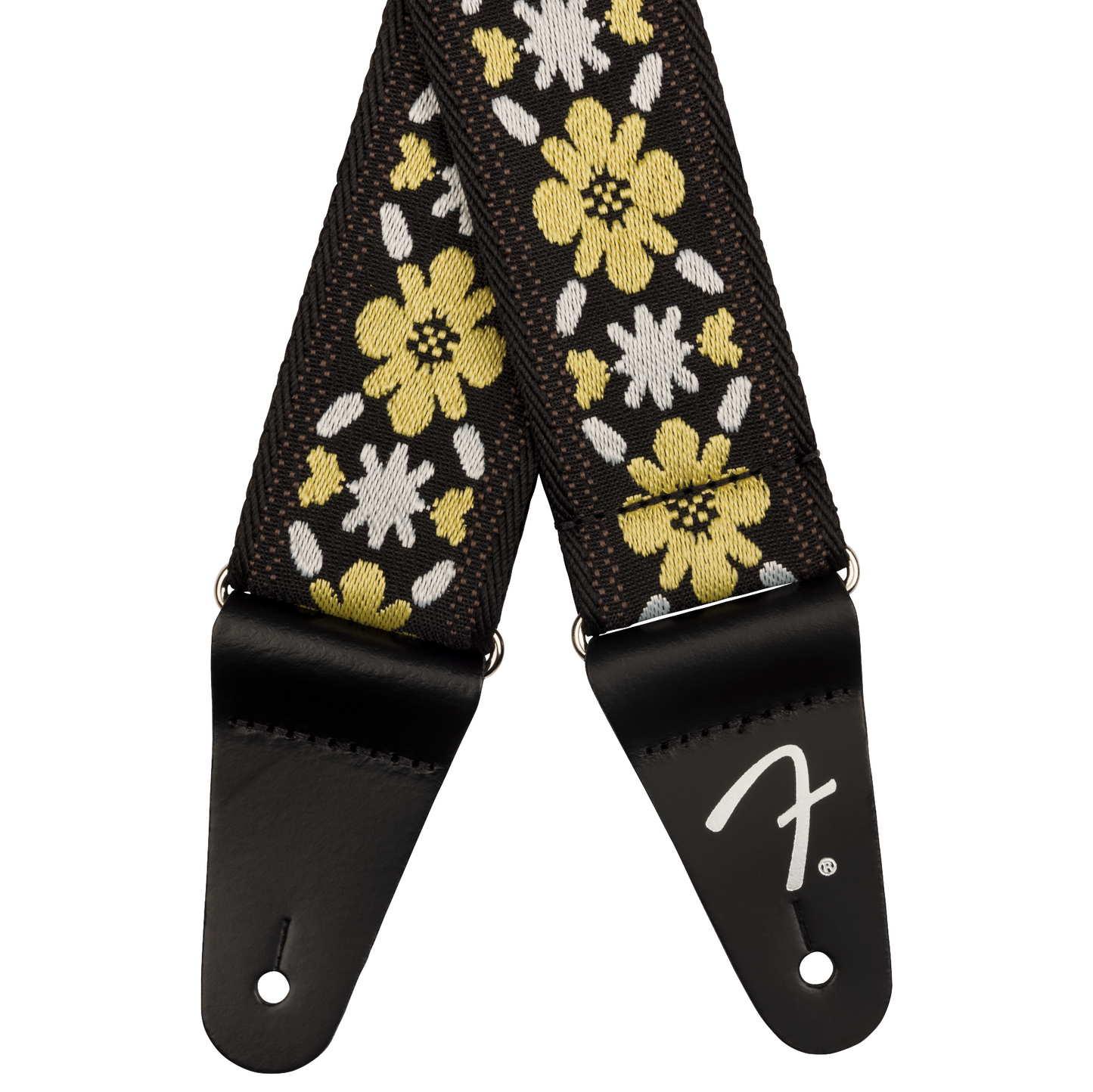 Fender 2" Pasadena Woven Strap, Yellow Clover