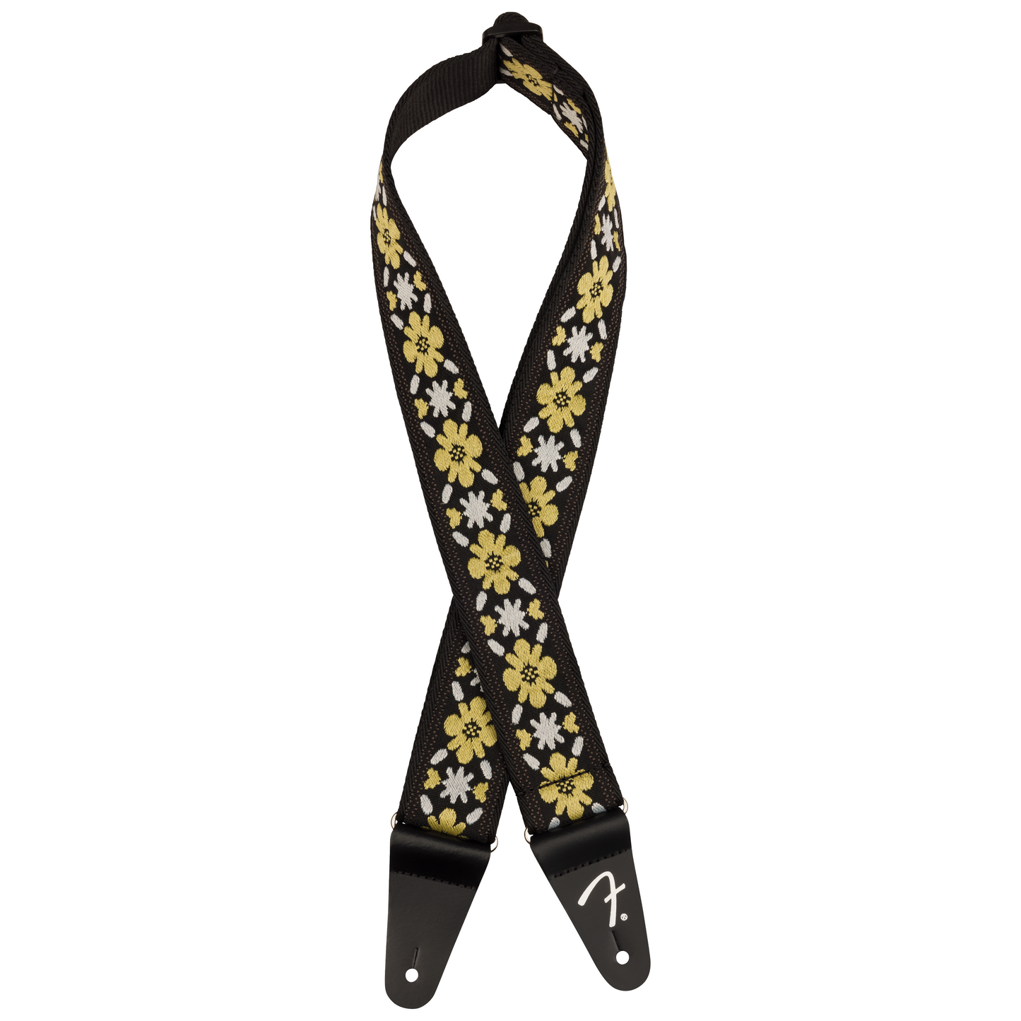 Fender 2" Pasadena Woven Strap, Yellow Clover