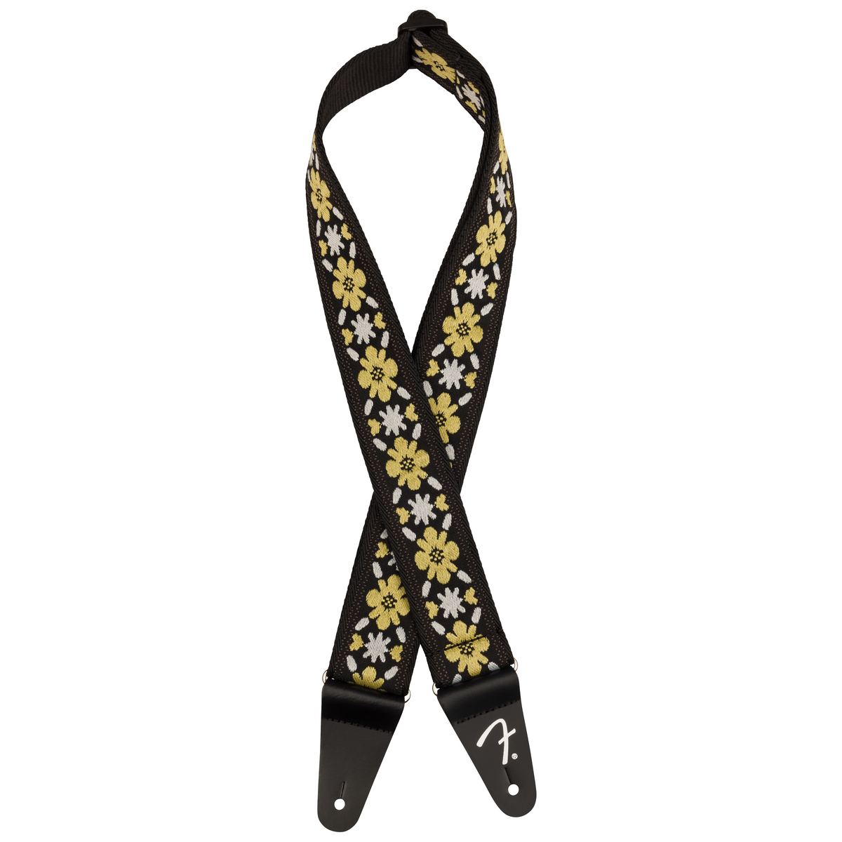 Fender 2" Pasadena Woven Strap, Yellow Clover