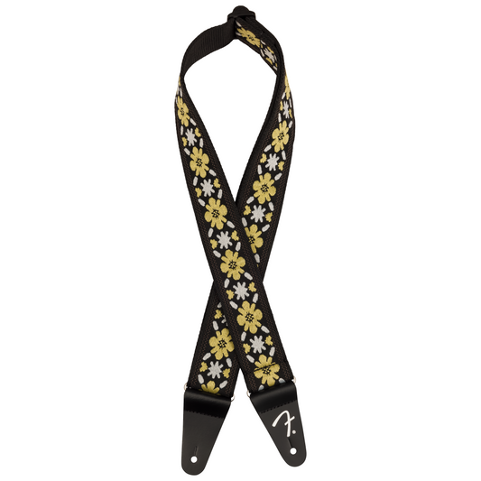 Fender 2" Pasadena Woven Strap, Yellow Clover