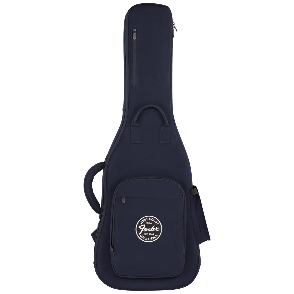 Front of Fender Troubadour™ Electric Guitar Gig Bag, Navy Blue
