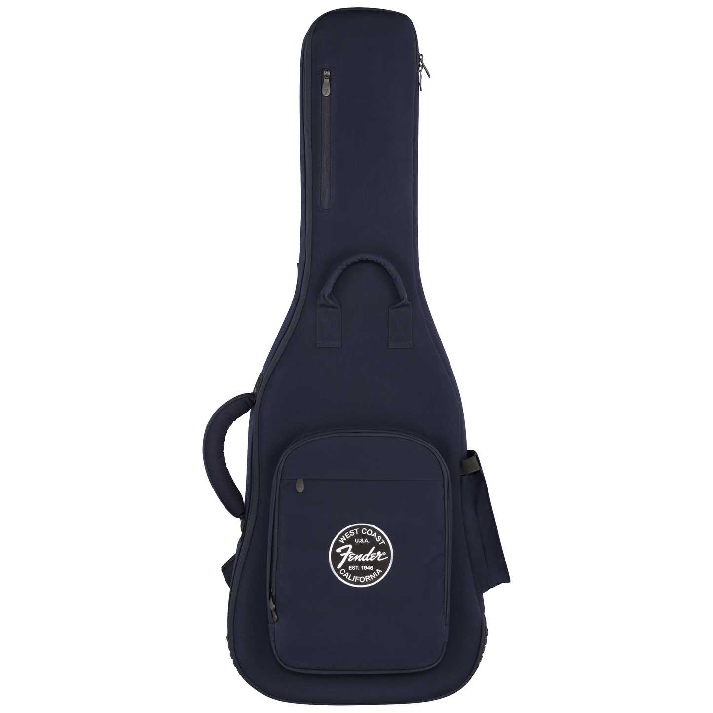 Front of Fender Troubadour™ Electric Guitar Gig Bag, Navy Blue