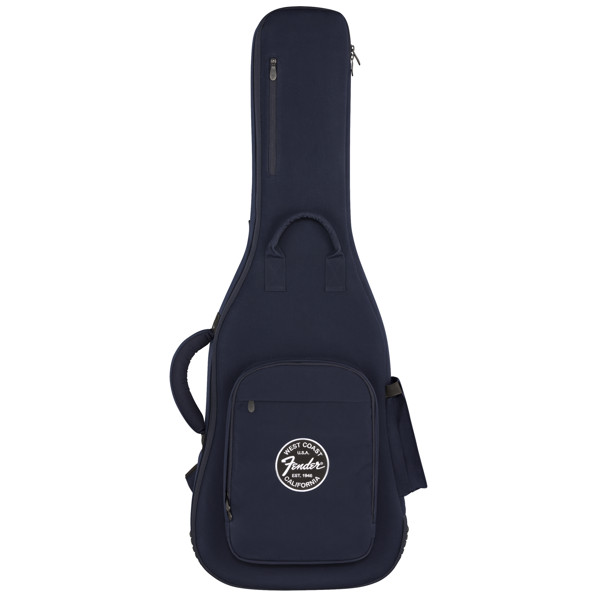 Front of Fender Troubadour™ Electric Guitar Gig Bag, Navy Blue