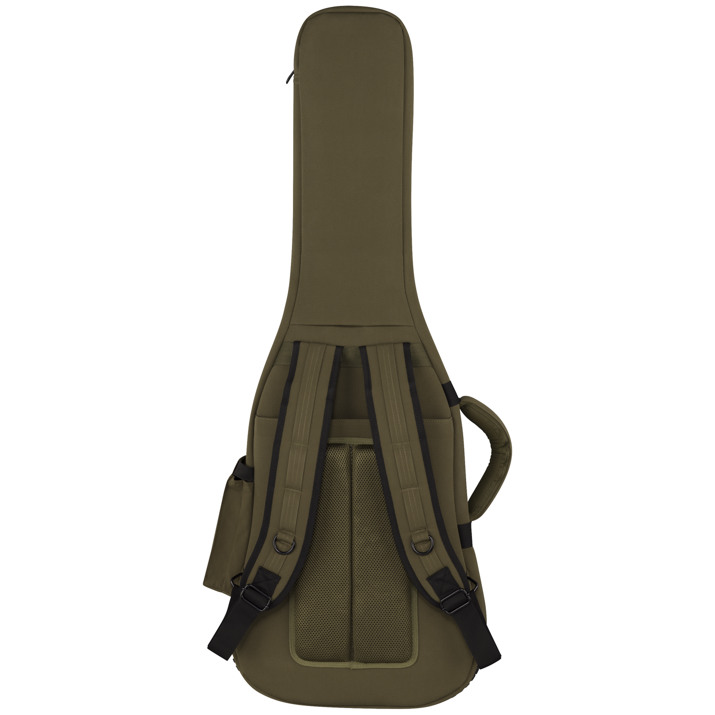 Back of Fender Troubadour™ Electric Guitar Gig Bag, Olive Green