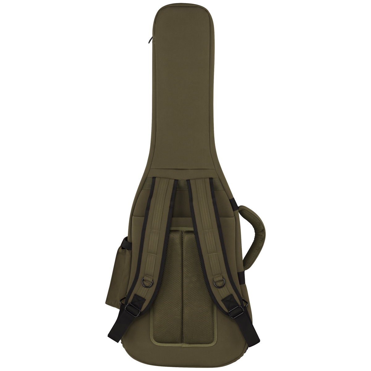Back of Fender Troubadour™ Electric Guitar Gig Bag, Olive Green