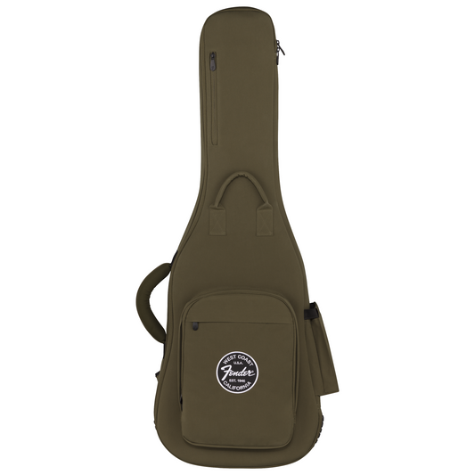 Front of Fender Troubadour™ Electric Guitar Gig Bag, Olive Green