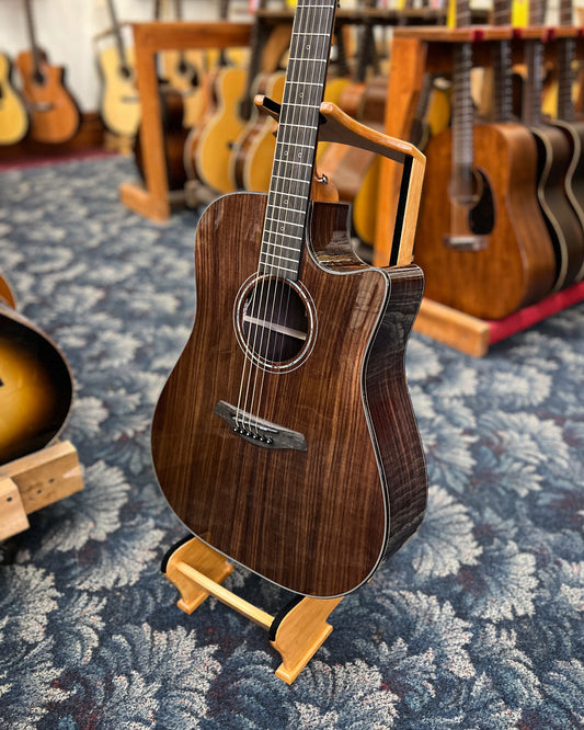 Showroom photo of Furch New Old Stock Dark Yellow Dc-RR SPA Dreadnought Acoustic Guitar with Older CNR System® Neck Design