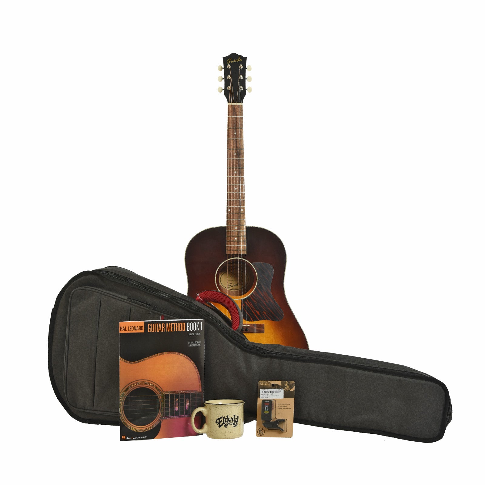 Image 1 of Farida Holiday Pack, Solid Top Dreadnought Acoustic Guitar    