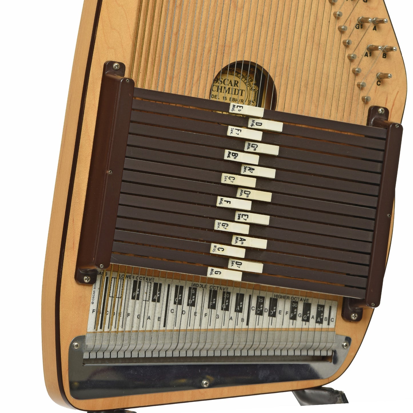 Buttons of Oscar Schmidt Model 15 EBH/R N Autoharp