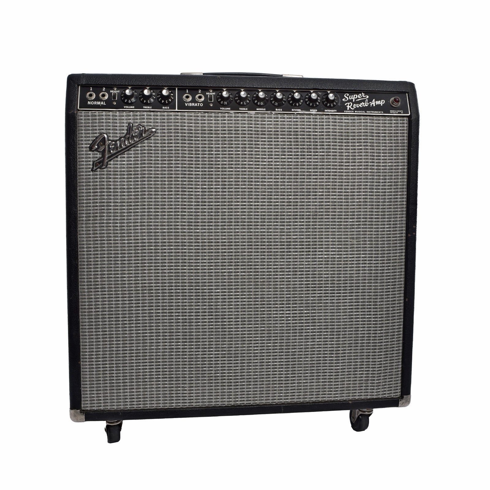 Front of Fender Super Reverb Combo Amplifier 