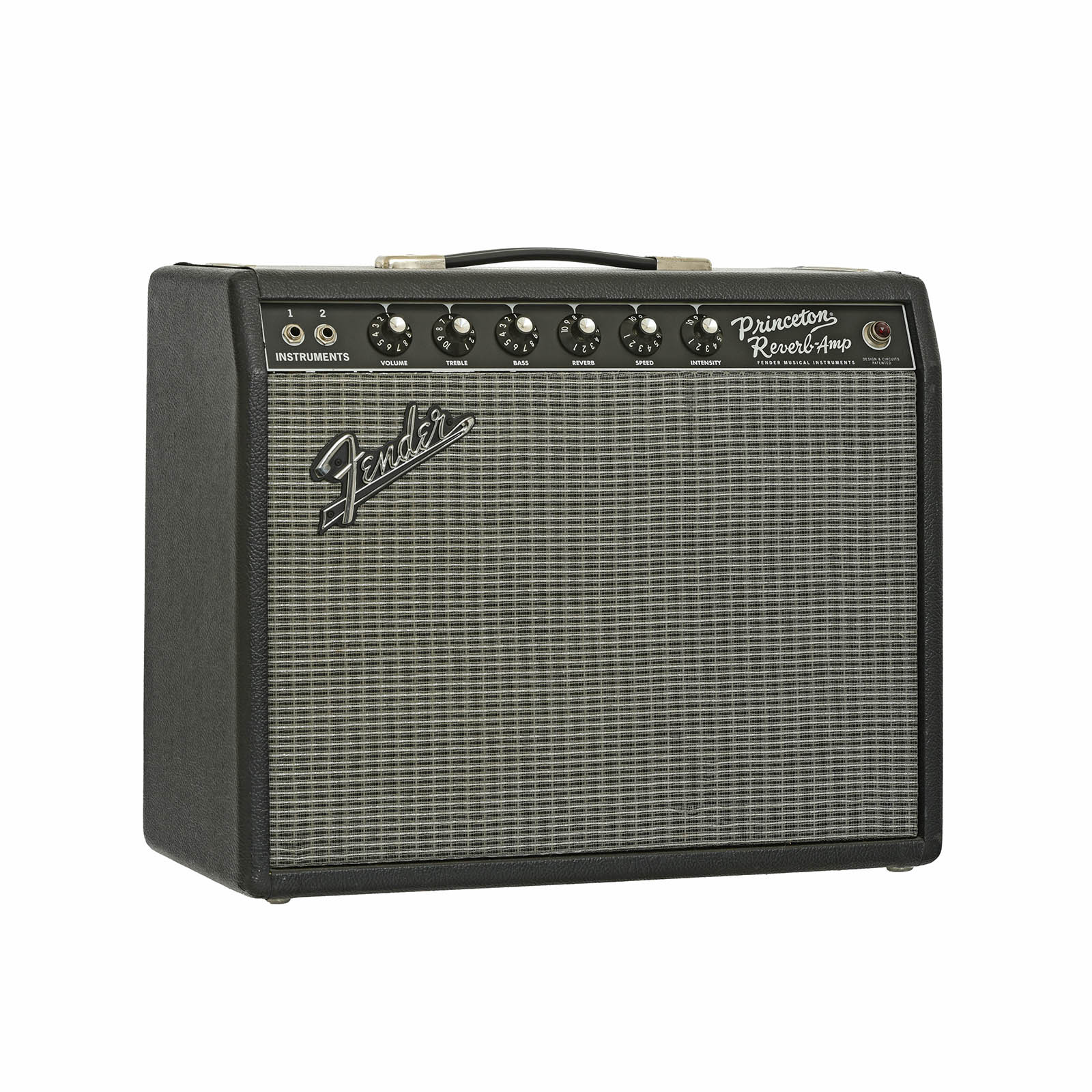 Front and side of Fender '65 Princeton Reverb Combo Amplifier
