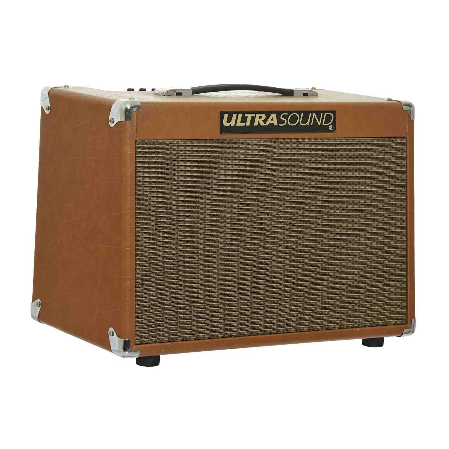 Full front and side of Ultrasound DS4 Acoustic Combo Amp