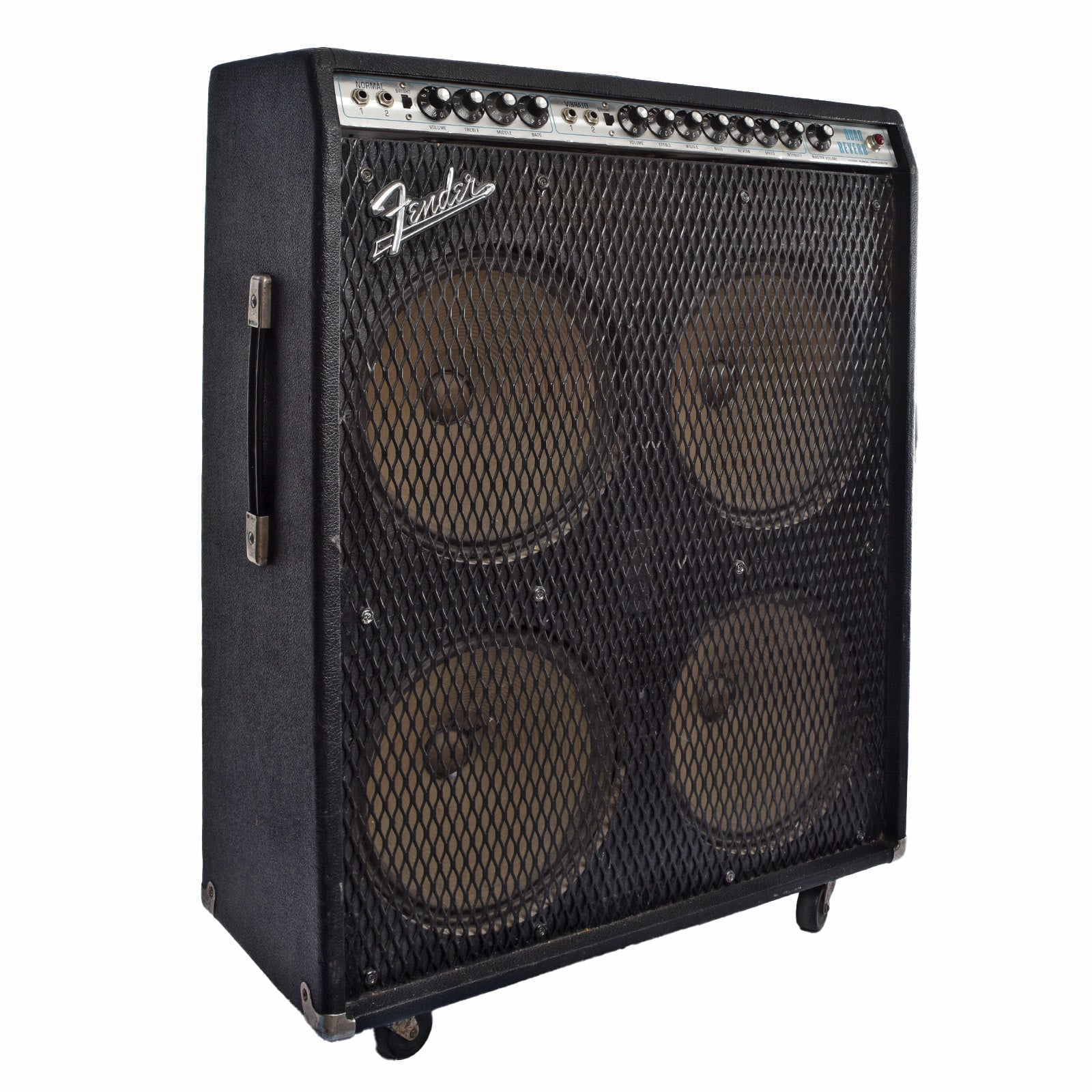 Front and side of Fender Quad Reverb Combo Amplifier 