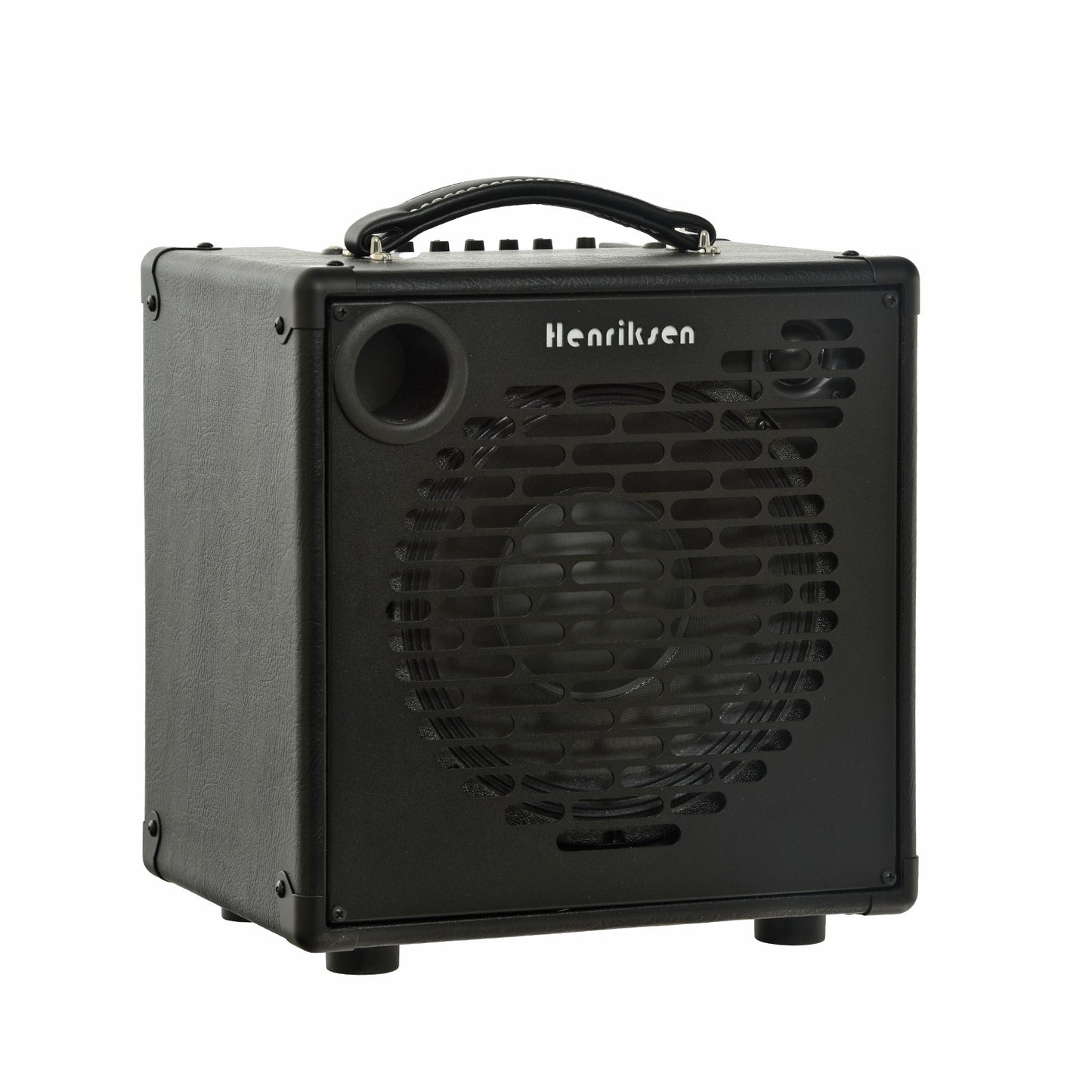 Front and side of Henriksen Blu Acoustic Amp