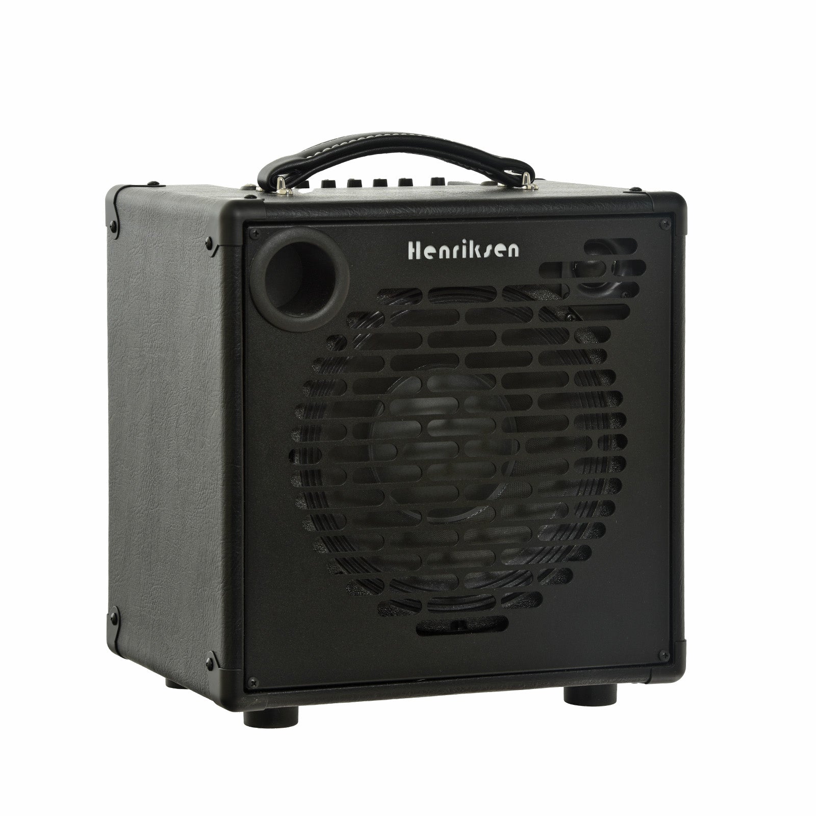 Front and side of Henriksen Blu Acoustic Amp