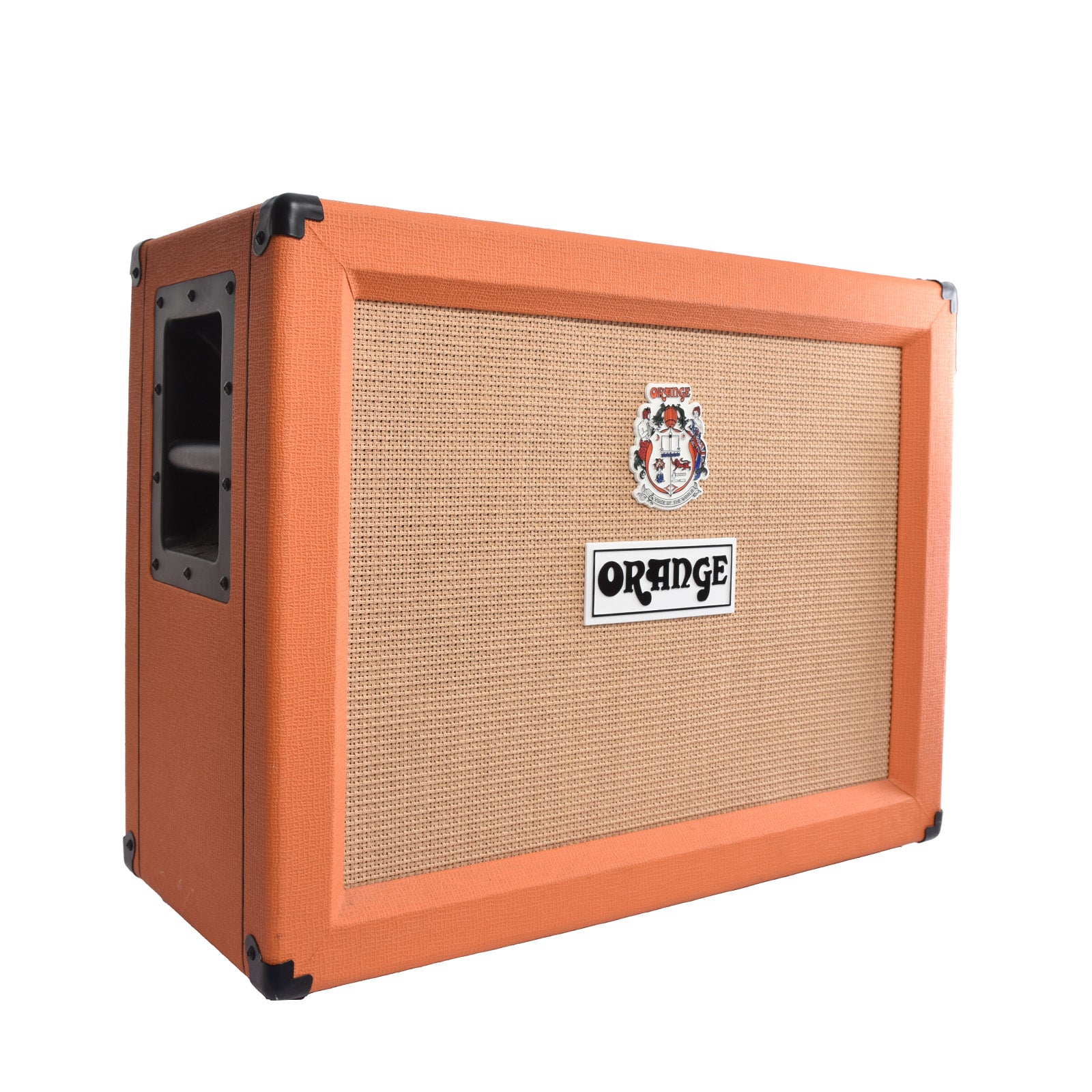 Front and side of Orange PPC-212-OB Speaker Cabinet 