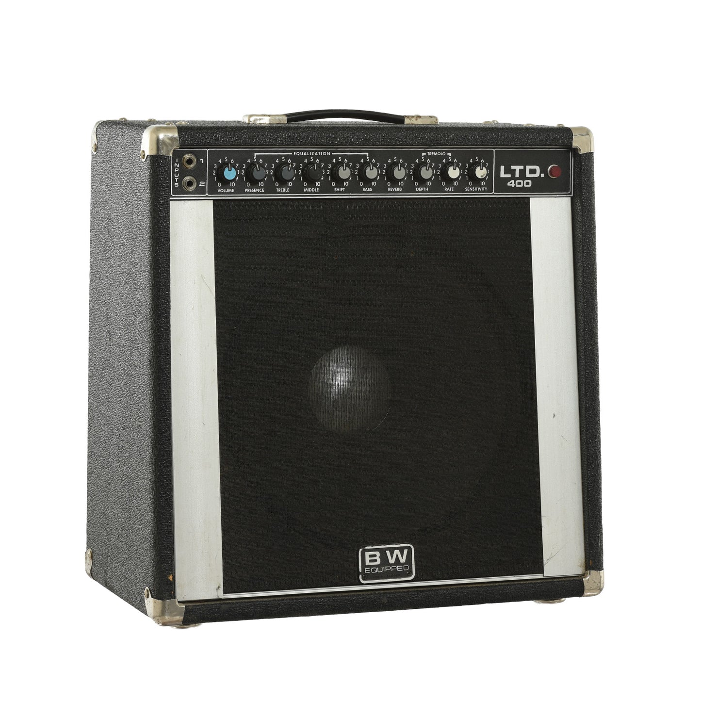 Front and side of Peavey LTD-400 Combo Amp