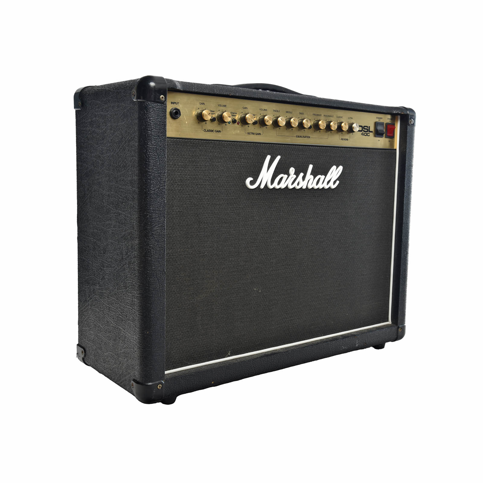 Front and side of Marshall DSL40C Combo Amp