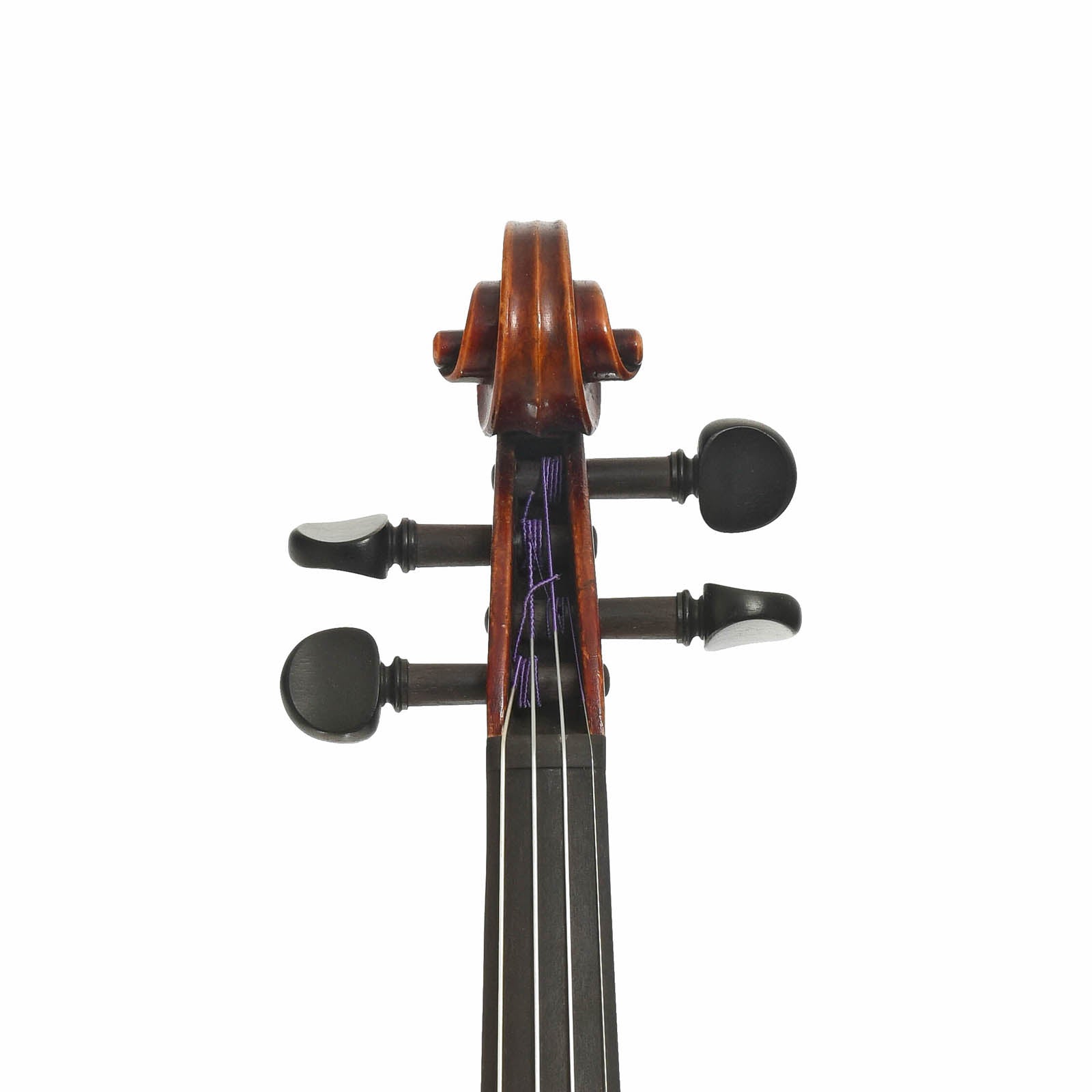 Headstock of Vuillaume Label Violin