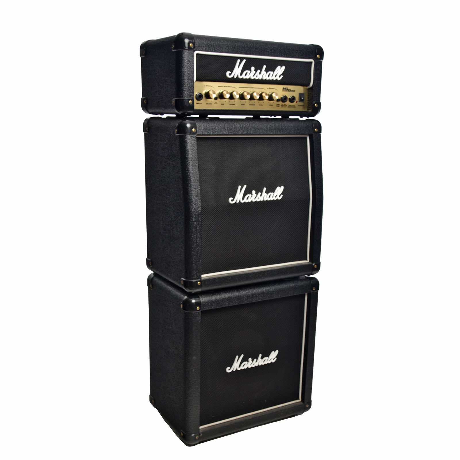 Front and side of Marshall MG15MSII Mini Stack