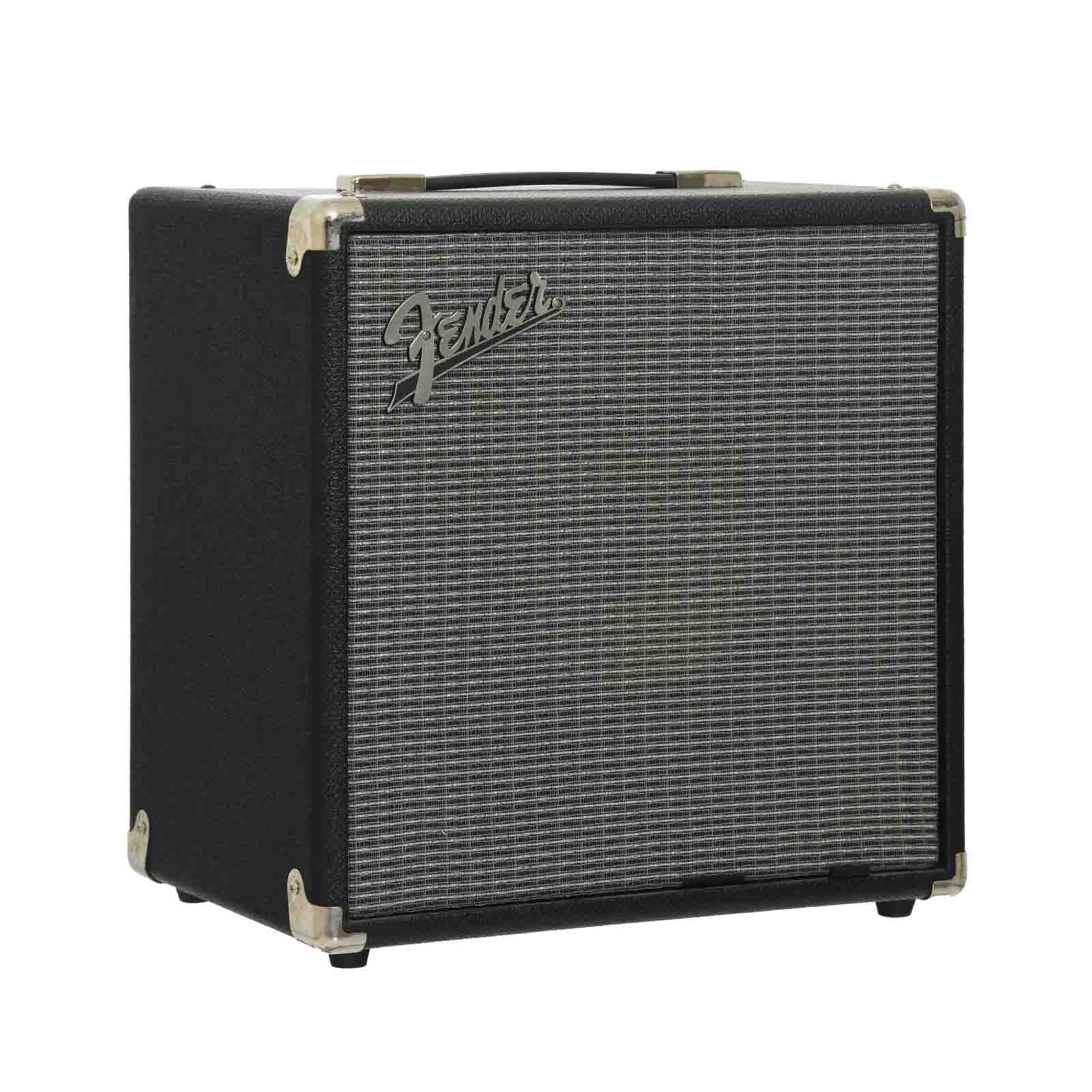 Front and side of Fender Rumble 25 Bass Combo Amplifier 