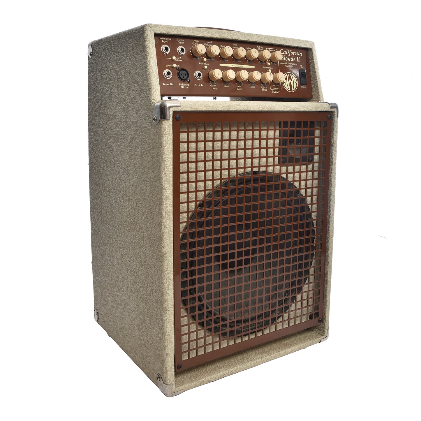 Front and side of SWR California Blonde II Acoustic Combo Amp