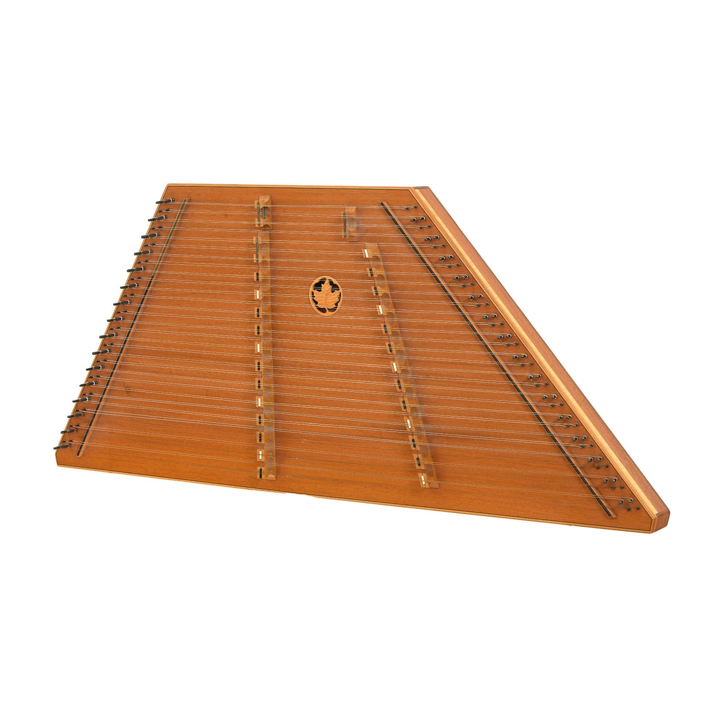 Front and side of Dusty Strings D260N Hammered Dulcimer 