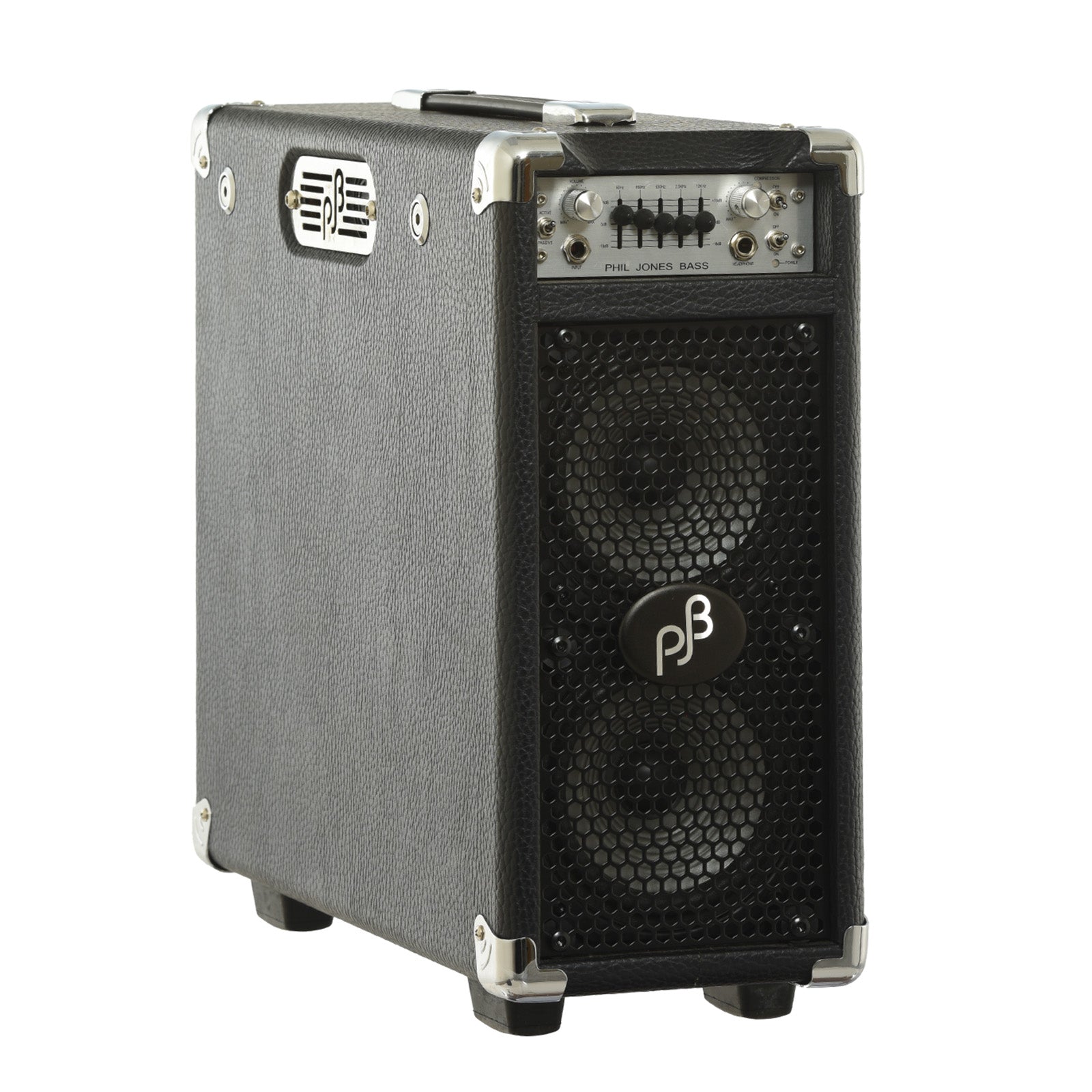 Front and side of Phil Jones Briefcase Bass Combo Amp