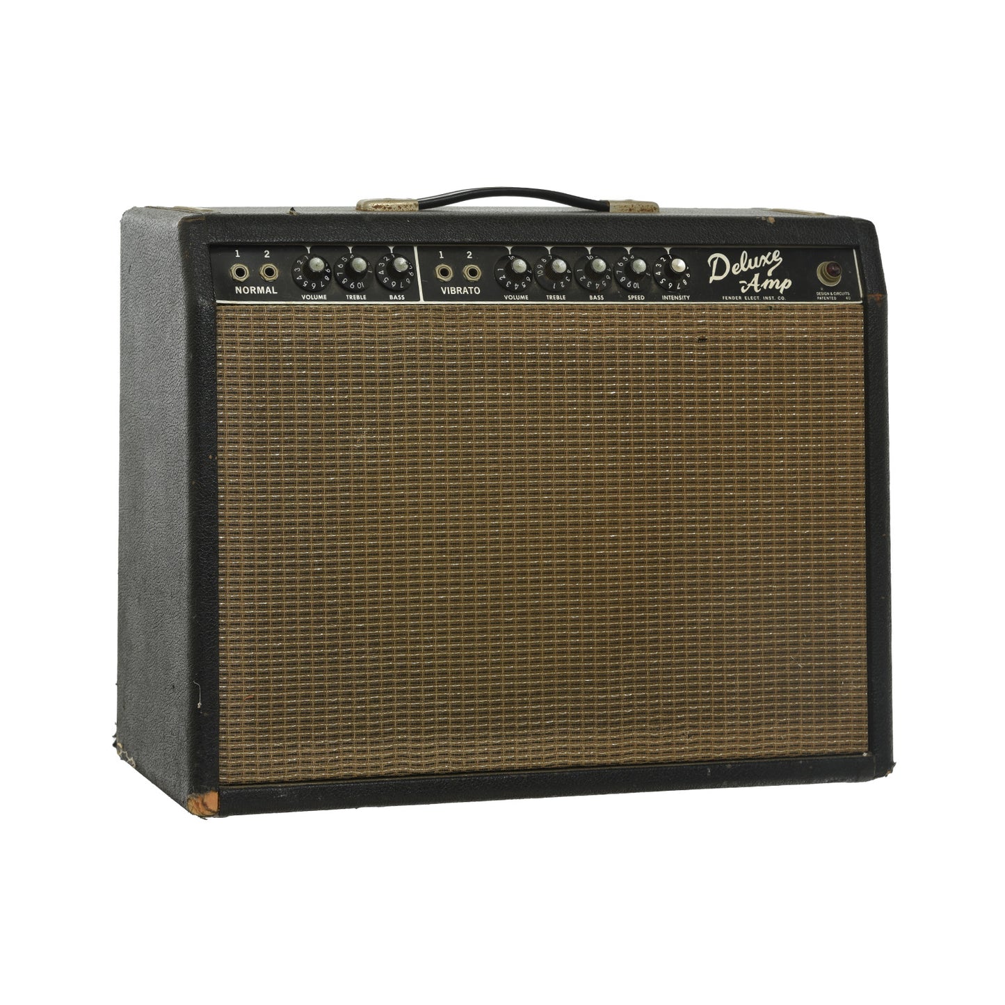 Front and side of Fender Deluxe Combo Amp  