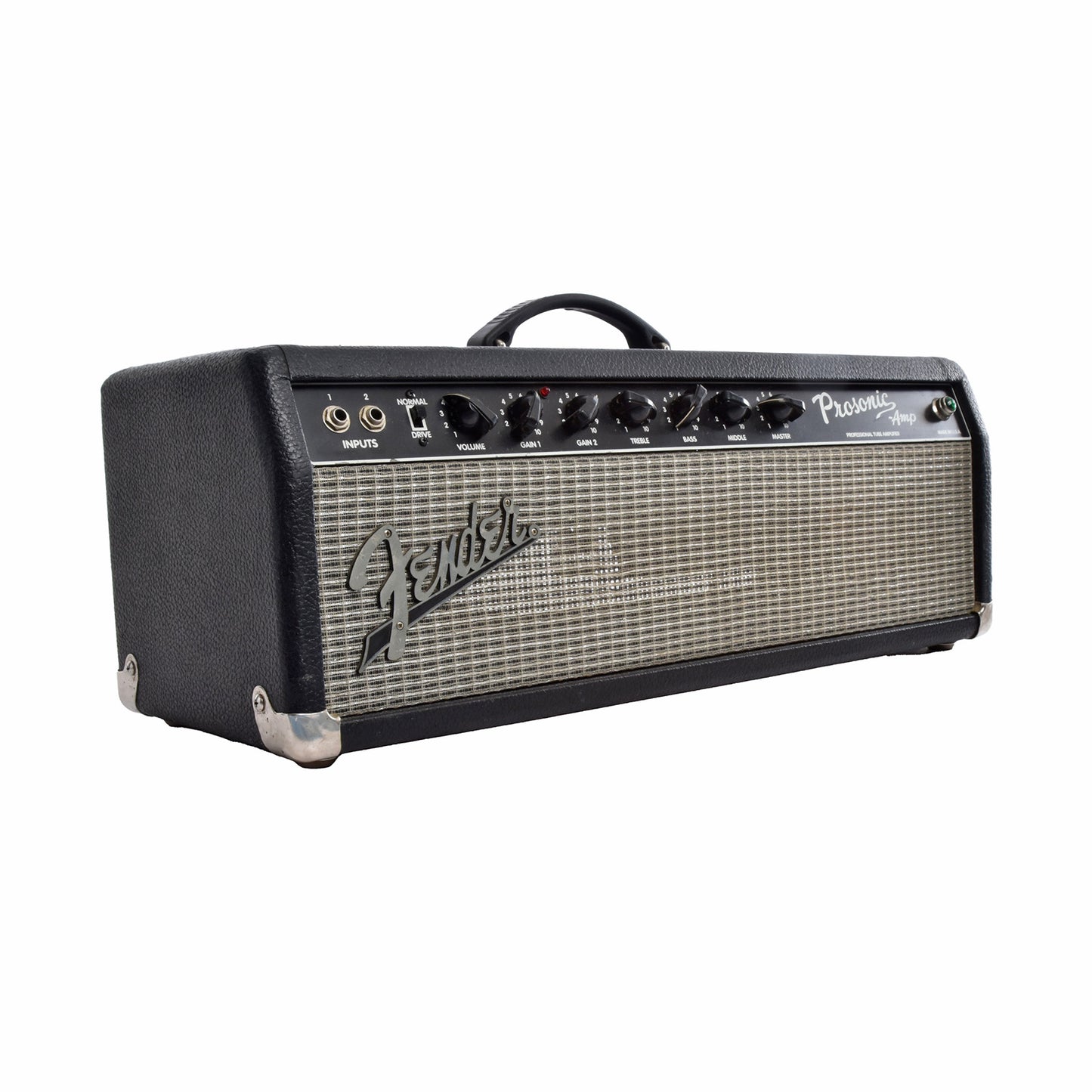 Front and side of Fender Prosonic Amplifier Head